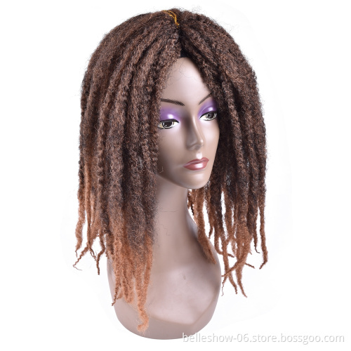 Hot sell 20 inch 110g afro kinky curly twist braiding hair cheap marley braid hair extension